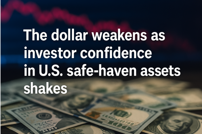 The Dollar Weakens as Investor Confidence in U.S. Safe-Haven Assets Shakes